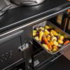 ESSE 1000 W Woodburning cooker oven roast vegetables