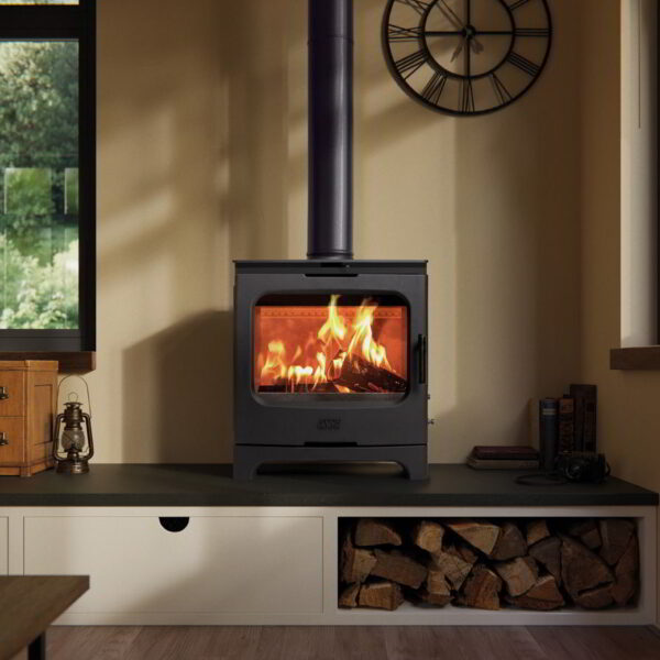 ESSE 755 f wood burning stove roomset